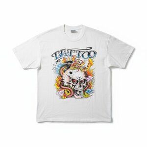 Rare Vintage 1988 Tattoo Graphic T-Shirt by JD Crowe – Made in USA – Size XL